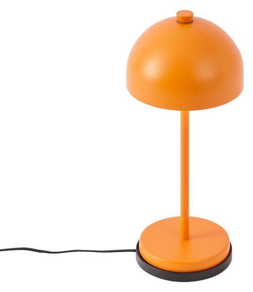 Lampa stołowa pomarańczowa z LED IP54 ładowalna ze stacją ładującą - Squirrel