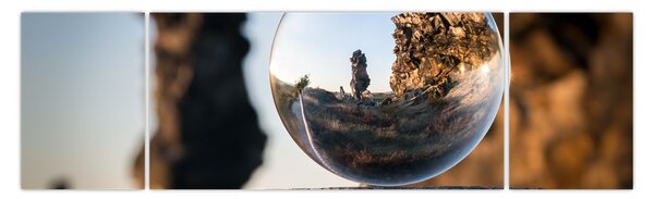 Obraz lupy i krajobrazu (170x50 cm)