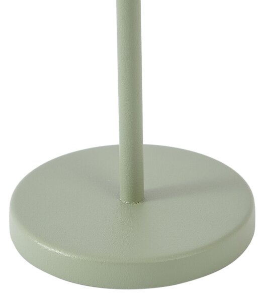 Lampa stołowa zielona z LED IP54, ładowalna ze stacją ładującą - Squirrel