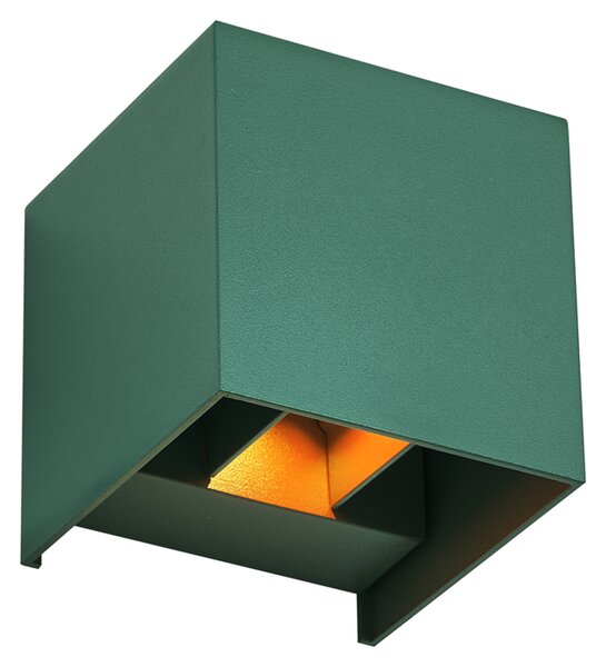 Zewnętrzna lampa ścienna ciemnozielona z LED IP54 - Edwin