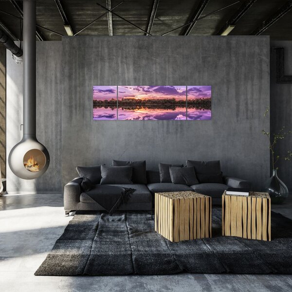 Obraz fioletowego nieba (170x50 cm)