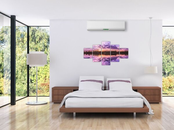Obraz fioletowego nieba (125x70 cm)