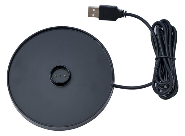 Lampa stołowa rdzawobrązowa z LED IP65, ładowalna ze stacją ładującą - Bass