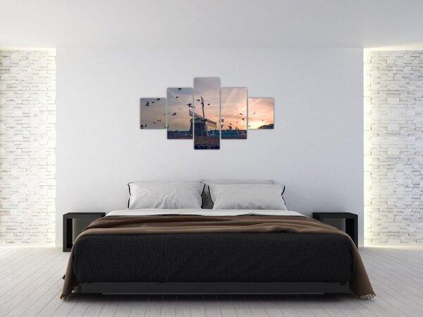 Obraz wiatraka (125x70 cm)