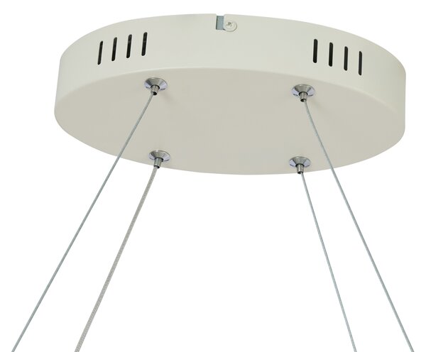 Skandynawska lampa wisząca beżowa 110 cm z LED z 3-stopniową regulacją ściemniania - Circuit