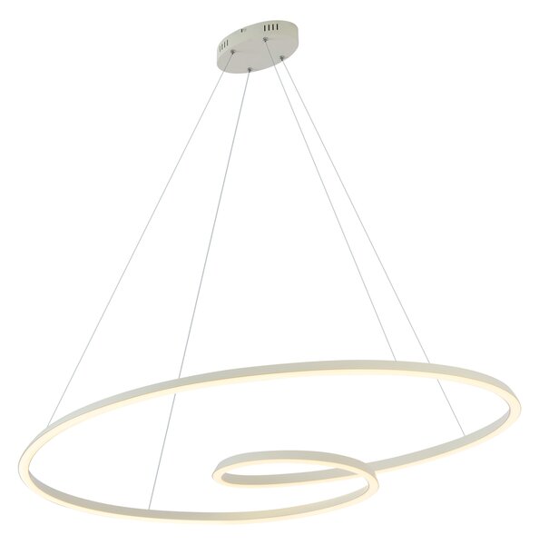 Skandynawska lampa wisząca beżowa 110 cm z LED z 3-stopniową regulacją ściemniania - Circuit