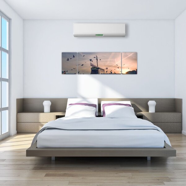Obraz wiatraka (170x50 cm)