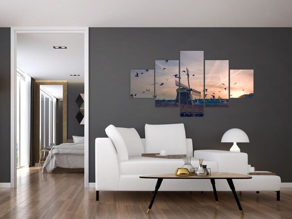 Obraz wiatraka (125x70 cm)