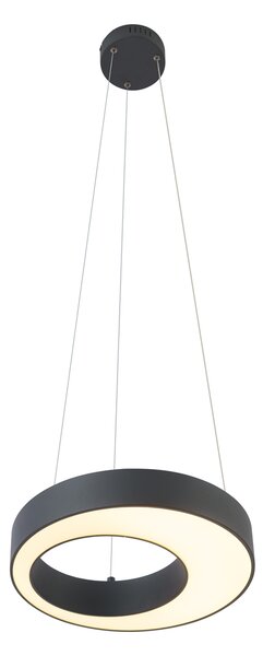 Nowoczesna lampa wisząca czarna 35 cm z 3-stopniowym ściemnianiem - Organici