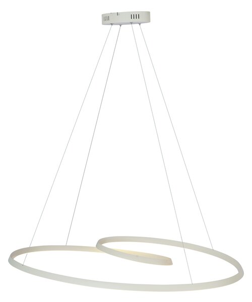 Skandynawska lampa wisząca beżowa 110 cm z LED z 3-stopniową regulacją ściemniania - Circuit