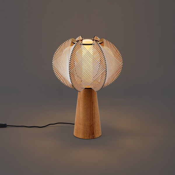 Lampa stołowa Japandi beżowa 45 cm - Gertie