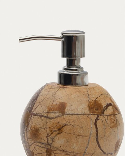Marmurowy dozownik do mydła w naturalnym kolorze 200 ml Spalsh – Kave Home