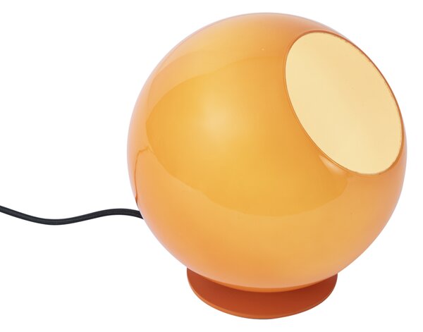 Lampa stołowa w stylu retro pomarańczowa ze szkła - Mabel