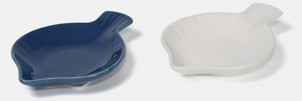 Sinsay - Talerze 2 pack w kształcie ryby - wielobarwny