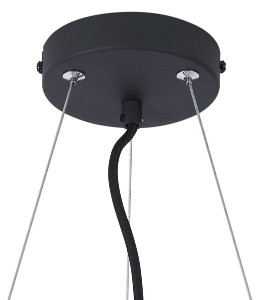 Nowoczesna lampa wisząca czarna 6-punktowa - Jeana Circle