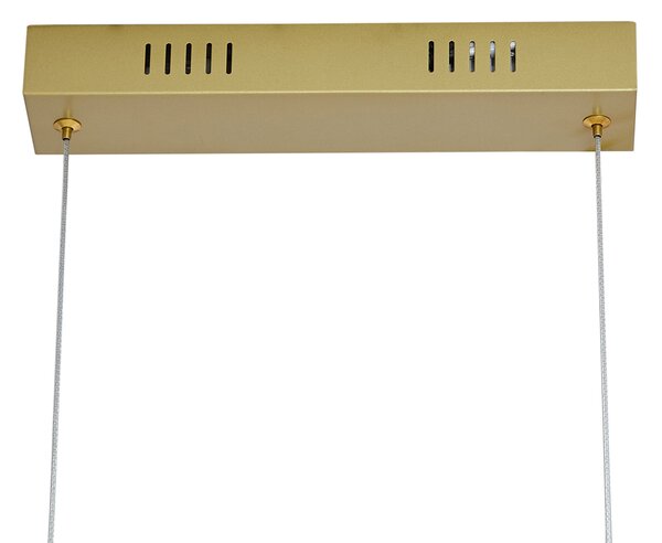 Designerska lampa wisząca złota prostokątna z 3-stopniową regulacją ściemniania - Krisscross