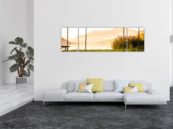 Obraz huśtawki w przyrodzie (170x50 cm)