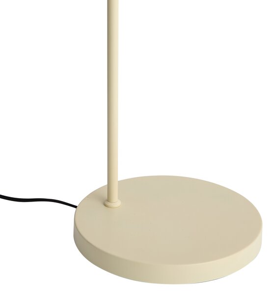 Lampa podłogowa Japandi beżowa z kremowym abażurem z tkaniny - Bida