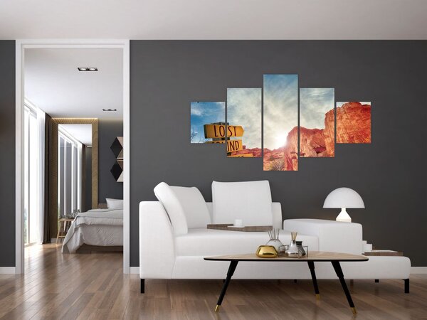 Obraz wskaźnika z napisem (125x70 cm)