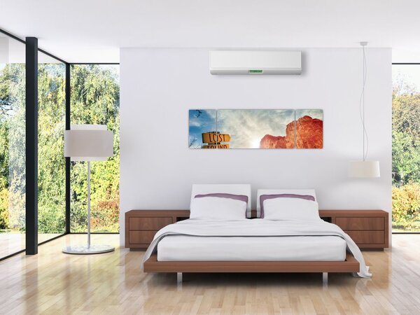 Obraz wskaźnika z napisem (170x50 cm)
