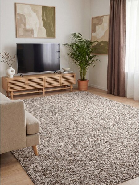 Szary dywan odpowiedni do prania 120x170 cm Rocco Taupe – Elle Decoration