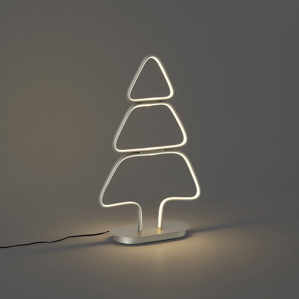 Świąteczna lampa stołowa Stalowa choinka z LED - Arbre