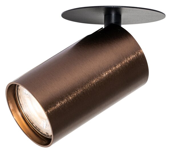 Nowoczesny natynkowy reflektor ciemny brąz GU10 50 mm - Chels