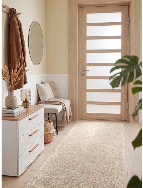 Kremowy chodnik odpowiedni do prania 80x240 cm Rocco Cream – Elle Decoration