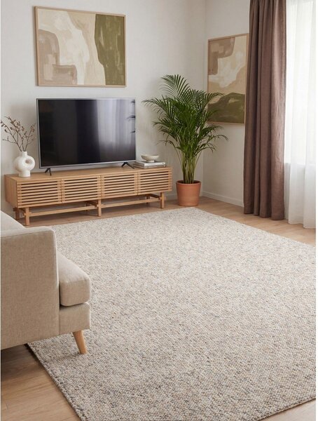 Szarokremowy dywan odpowiedni do prania 120x170 cm Rocco Dark Cream – Elle Decoration