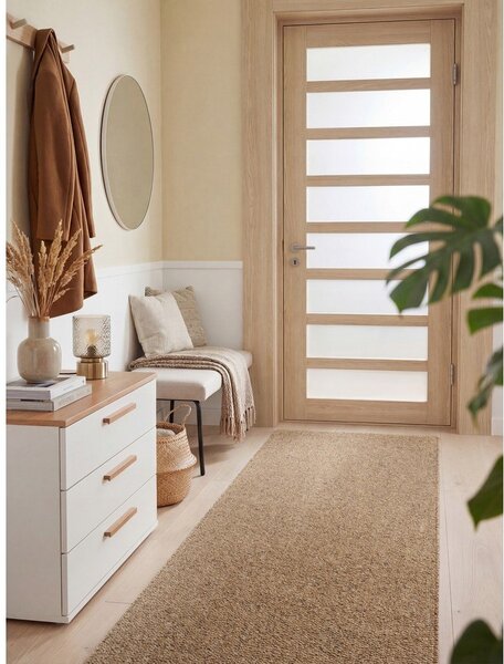 Jasnobrązowy chodnik odpowiedni do prania 80x240 cm Rocco Caramel – Elle Decoration