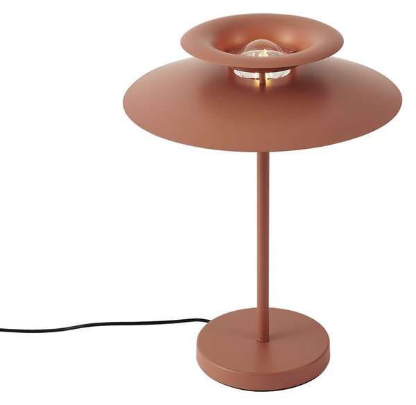 Lampa stołowa w stylu retro Mocha Steel 45 cm - Pauly