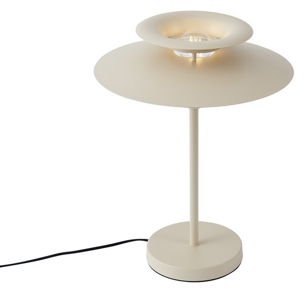 Lampa stołowa w stylu retro beżowa stalowa 45 cm - Pauly