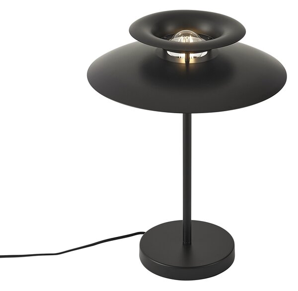 Lampa stołowa w stylu retro, czarna stal, 45 cm - Pauly