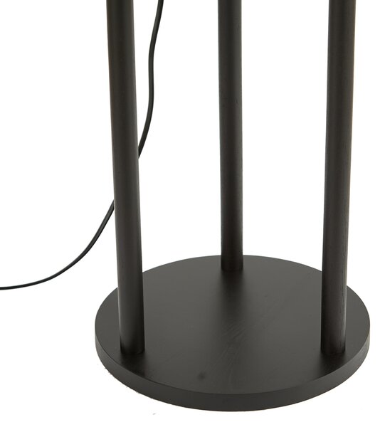 Nowoczesna lampa podłogowa czarna - Stojon