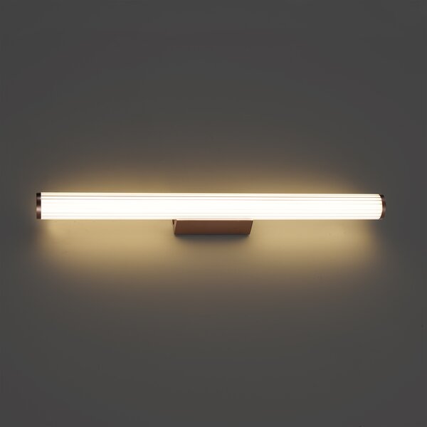 Retro kinkiet brązowy 80,4 cm z LED IP44 - Coco