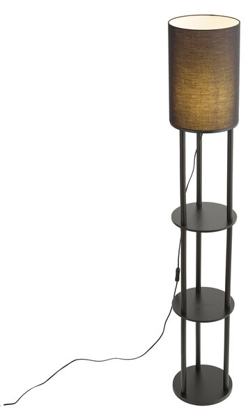 Nowoczesna lampa podłogowa czarna - Stojon