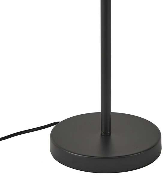 Lampa stołowa w stylu retro, czarna stal, 45 cm - Pauly