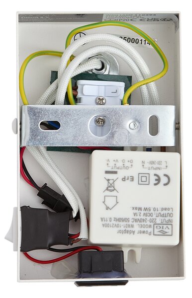 Nowoczesny kinkiet regulowany biały z USB-C - Croft