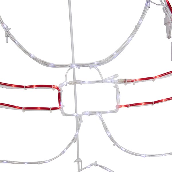 Świąteczna lampa podłogowa Święty Mikołaj 117 cm z LED i timerem IP44 - Pax