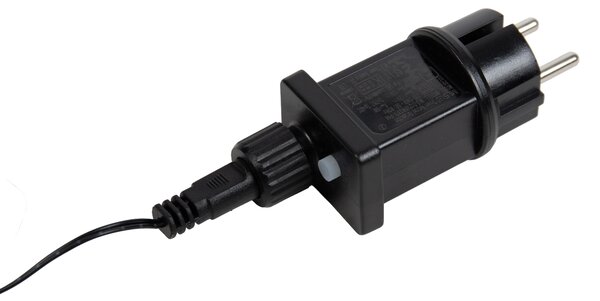 Świąteczna lampa podłogowa czarna choinka 150 cm z LED z timerem IP44 - Caspar