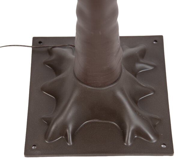 Świąteczna lampa podłogowa brązowa drzewko 180 cm z diodami LED i timerem IP44 - Ki