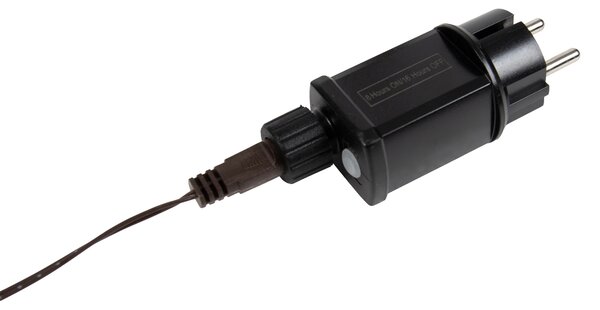 Świąteczna lampa podłogowa brązowa drzewko 120 cm z LED z timerem IP44 - Ki
