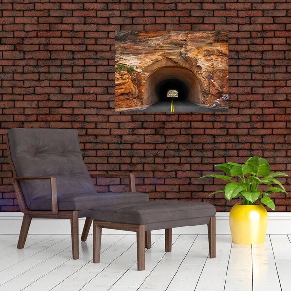 Obraz - tunel w skale (70x50 cm)