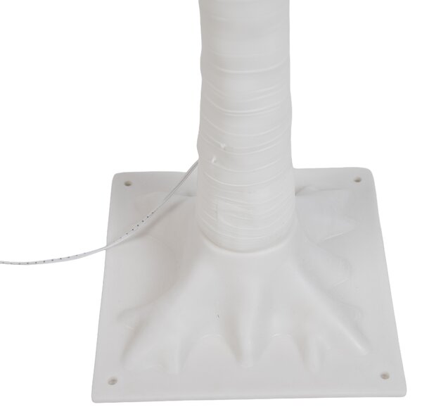 Świąteczna lampa podłogowa białe drzewko 120 cm z LED z timerem IP44 - Ki