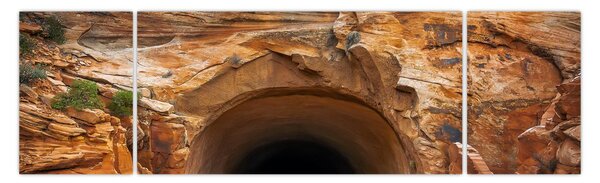 Obraz - tunel w skale (170x50 cm)