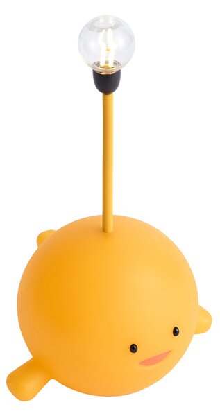 Nowoczesna lampa stołowa żółta z możliwością ładowania LED - Bulby