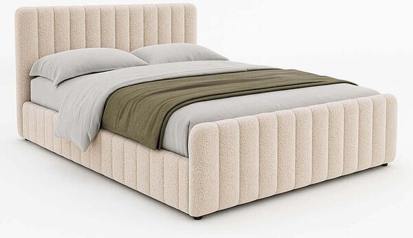 MebleMWM Łóżko tapicerowane SF1078 | 180x200 | Boucle | Beż #4