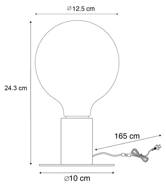 Złota lampa stołowa bożonarodzeniowa z LED - Facil