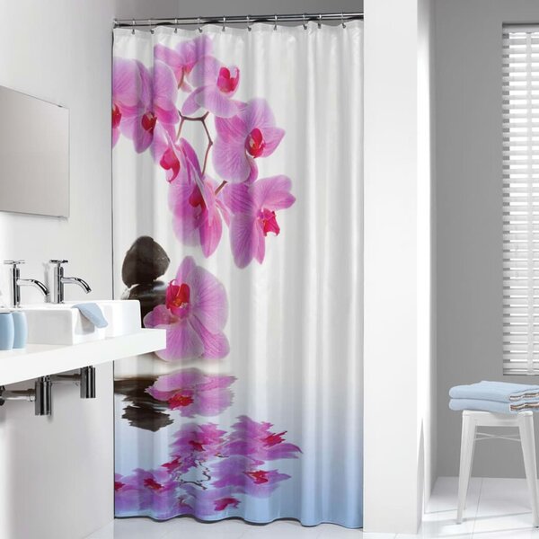 Sealskin Zasłona prysznicowa Spa, 180x200 cm, różowo-biała