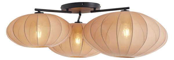 Lampa sufitowa Japandi brązowa 3-źródła światła - Multi Bida